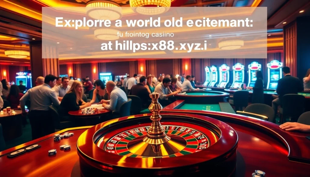 Experience thrilling casino action at https://xx88.xyz/ with players enjoying roulette, chips, and vibrant slot machines.